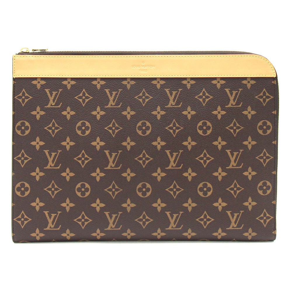 Louis Vuitton Monogram Pochette Jour Clutch Bag Shoulder LV Pouch